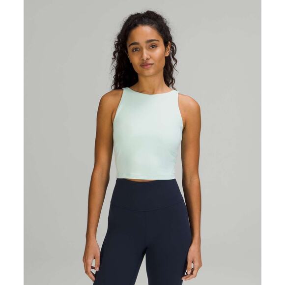 Lululemon Align High-Neck Cropped Yoga Tank Top Delicate Mint Green 6 - Picture 4 of 8
